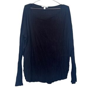 Miami black long sleeve top size medium